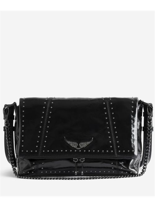 ROCKY II VINTAGE PATENT STUDS ZADIG&VOLTAIRE | LWBA04244011 BLACK